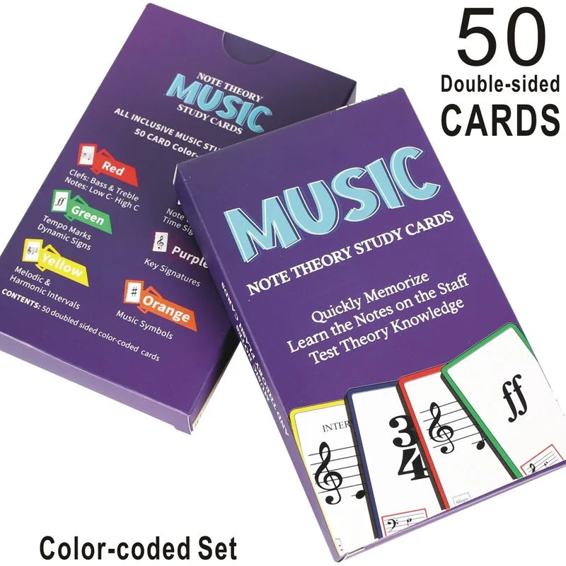 Music Flash Cards piano guitar chord chart, guitar piano learning music note card, music flash card