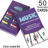Music Flash Cards piano guitar chord chart, guitar piano learning music note card, music flash card