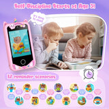 8GBKids Smart Phone Video Music Player 20 Stories Toy Phone Dual Camera 28 Games Learning Educational Toys Children Gifts