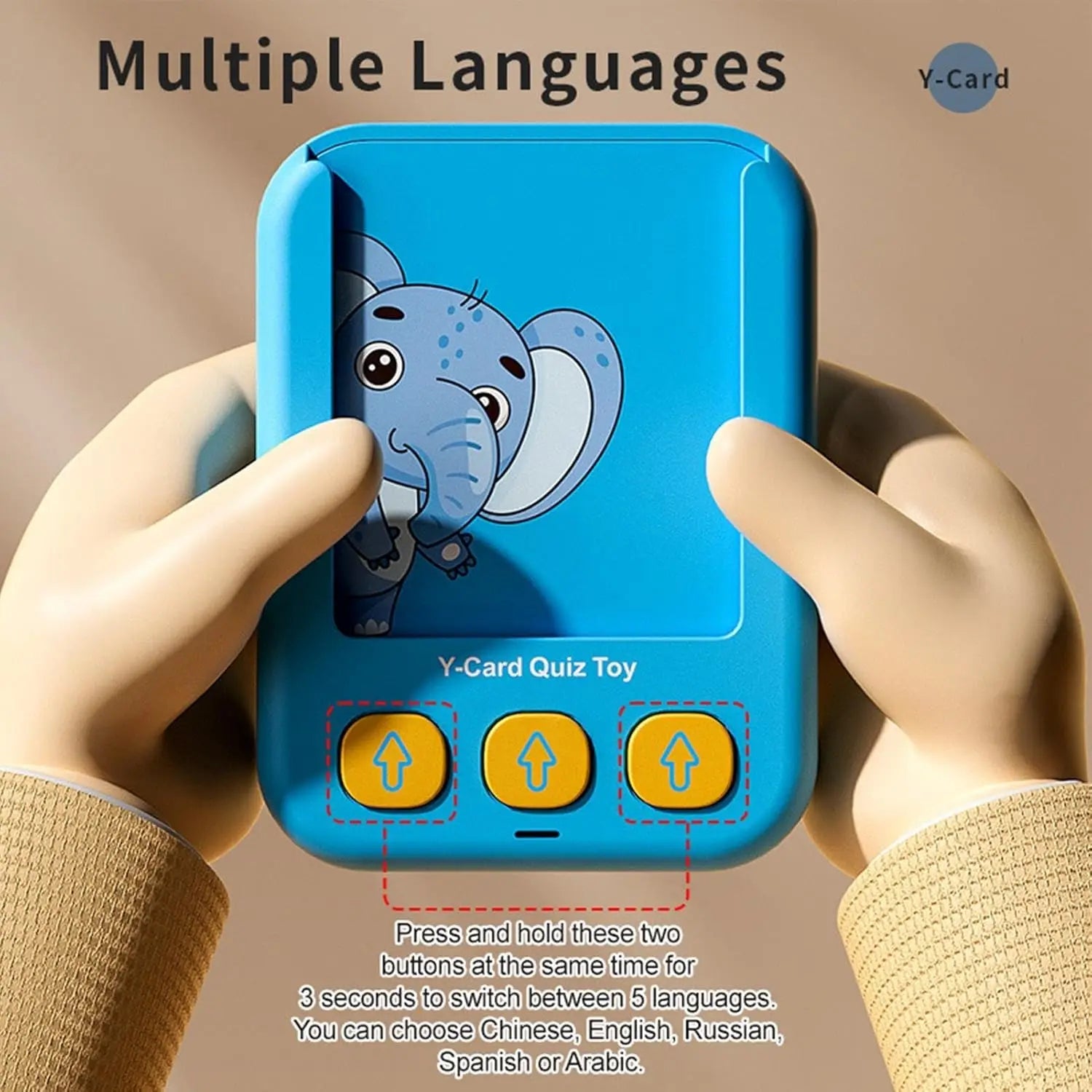 Talking Flash Cards Learning Toys for Kids Flash Card Learning Machine Interactive and Fun Learning Tool Gift for Children
