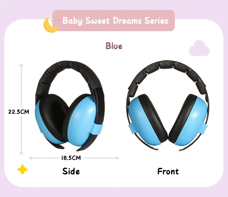 Baby Ear Protection for Babies and Toddlers Noise Reduction Earmuffs Baby Headphones Against Hearing Damage Improves Sleep
