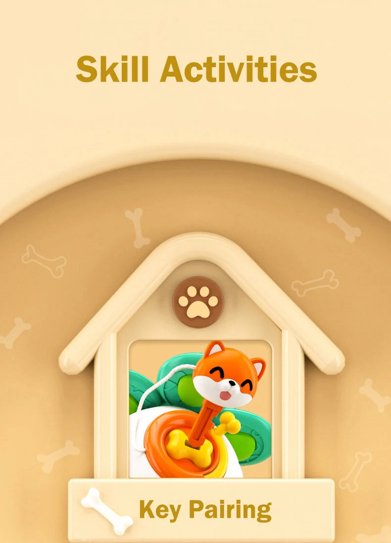 Montessori Sensory Toys Baby Busy Cube Activity Travel Toy Educational Learning Fidget Toys for Fine Motor Skills Children Gift