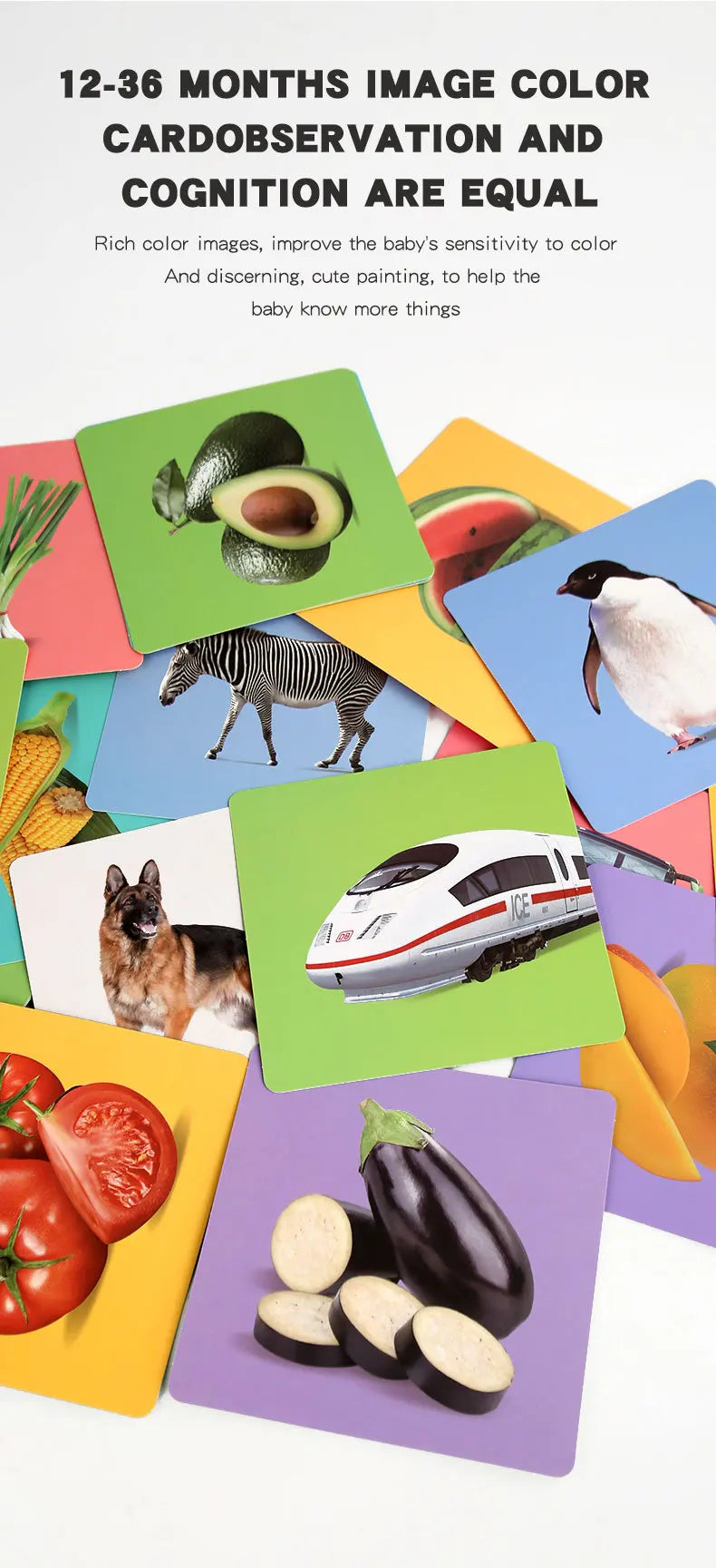 Flash Cards Baby Visual Stimulation Cards for Toddlers Sensory Development Early Education Learning Toys For Newborn Funny Gifts