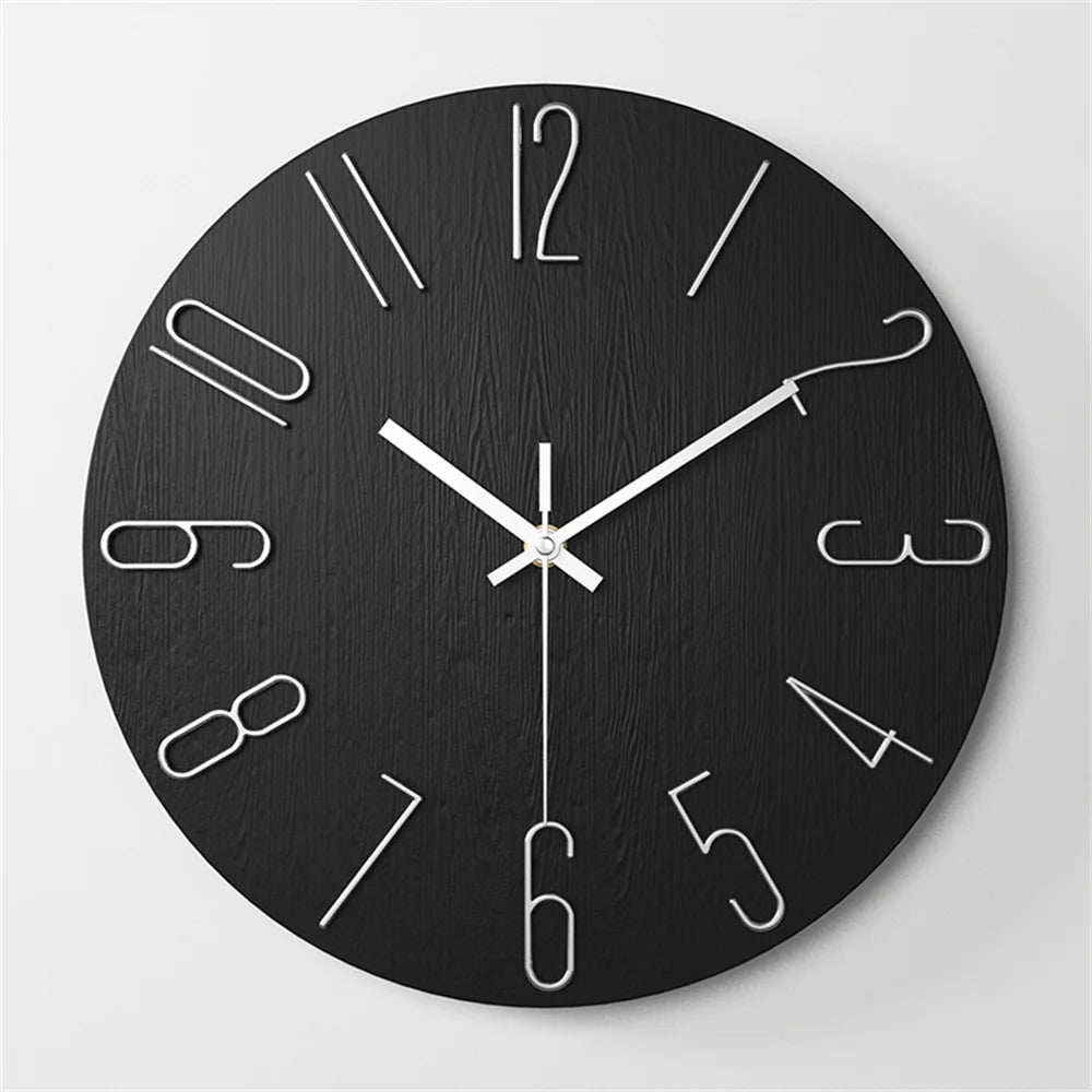 Wall Clock Battery Powered Clocks 12 inch Small Clock Analog Clock Suitable for Home Office Bedroom Kitchen Classroom School