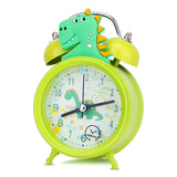 Kids Alarm Clock Cute Dinosaur Unicorn Desk Clock Double Bell Clock with Backlight Alarm Clock For Children Sleep Trainier Gifts