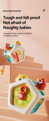 Montessori Sensory Toys Baby Busy Cube Activity Travel Toy Educational Learning Fidget Toys for Fine Motor Skills Children Gift