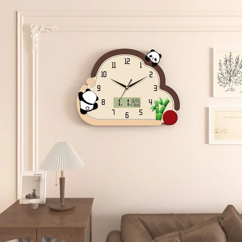 Children Chic Wall Clocks Silent Bedroom Art Cute Wall Clock Electronic Pendulum Pendule Horloge Murale House Decoration
