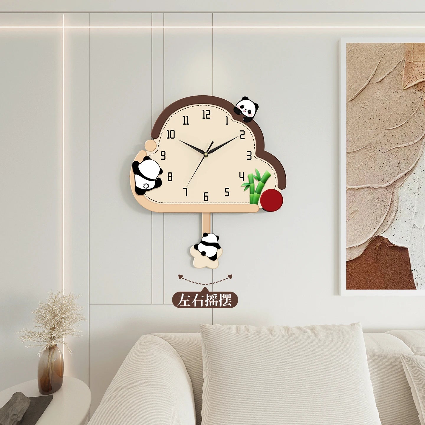 Children Chic Wall Clocks Silent Bedroom Art Cute Wall Clock Electronic Pendulum Pendule Horloge Murale House Decoration