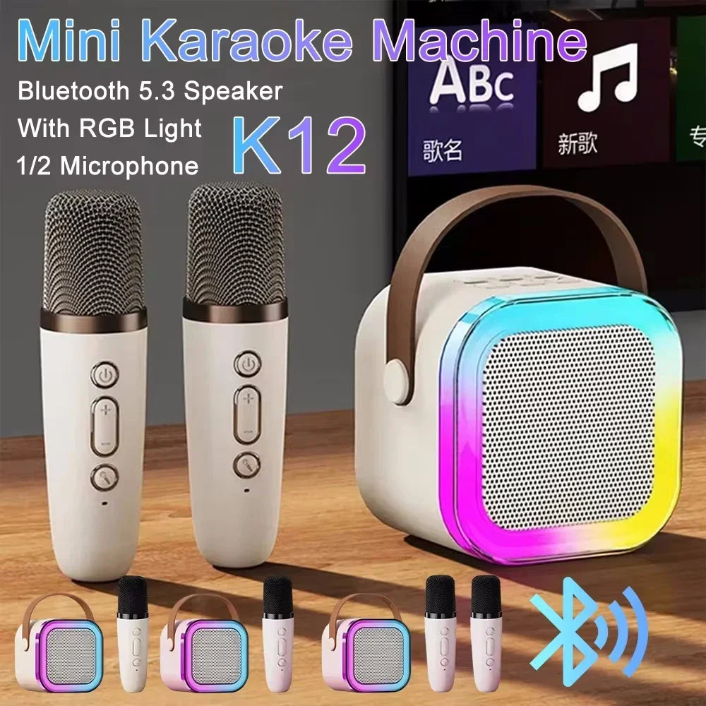 Microphone sound integrated microphone k song wireless Bluetooth family home singing children speaker ktv set mini