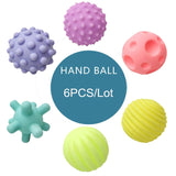 Sensory Balls Baby Toy Rattles Toy Textured Hand Touch Grasp Massage Ball Infant Senses Development Toys For Babies 0 12 M Games