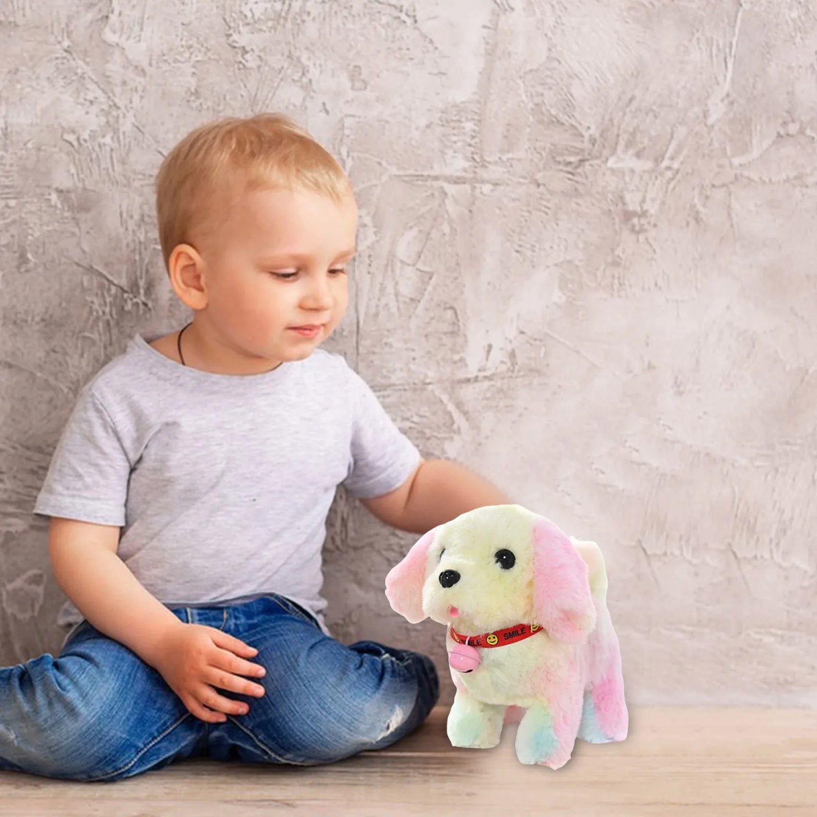Baby Soft with Music h Electronic Interactive Puppy Walking Barking Tail Wagging Stretching Companion Animal Suitable For