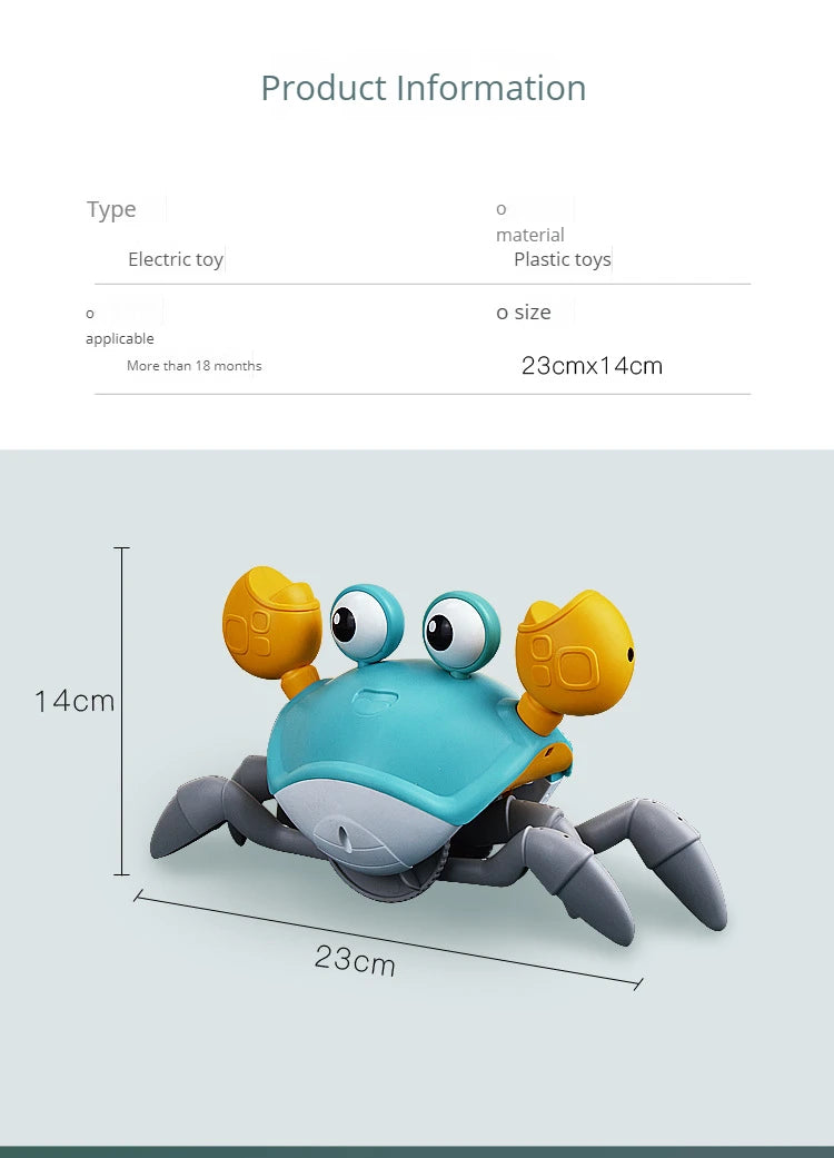 Children's Induction Escape Crab Crab Crawl Electronic Pet Toys Baby Music Early Education Mobile Toys Free Delivery
