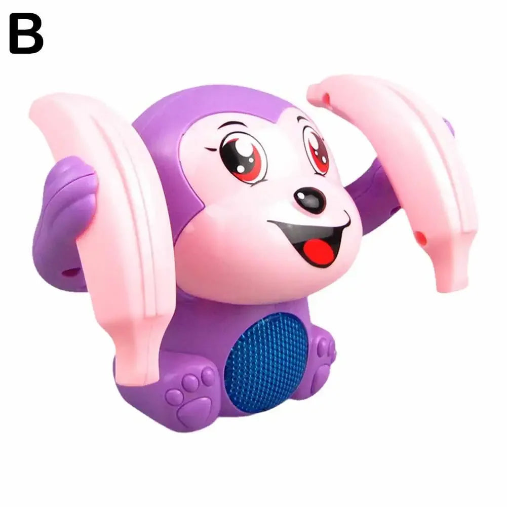 Electric Tumbling Monkey Learning To Climb Induction Music Toys Kids Toys Monkey Voice Light Puzzle Control Rolling Cartoon