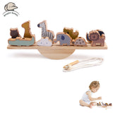 Montessori Sensory Toys  Stacking Toys For Baby Forest Houses Replica Wooden Forest Blocks  Early Childhood Education Game Gift