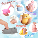 50-5PCS Kawaii Squishies Mochi Anima Squishy Toys For Kids Antistress Ball Squeeze Party Favors Stress Relief Toys For Birthday