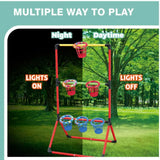 2 in 1 Sandbag Throwing Game Kit Interactive Portable Carnival Games Combo Set Bean Bags Balls Carrying Case Outdoor Games