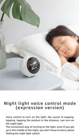 Child Alarm clock Digital Emotion Table Clock WIth Light Cute Cartoon Alarm Clock For Kids
