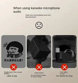 Microphone sound integrated microphone k song wireless Bluetooth family home singing children speaker ktv set mini