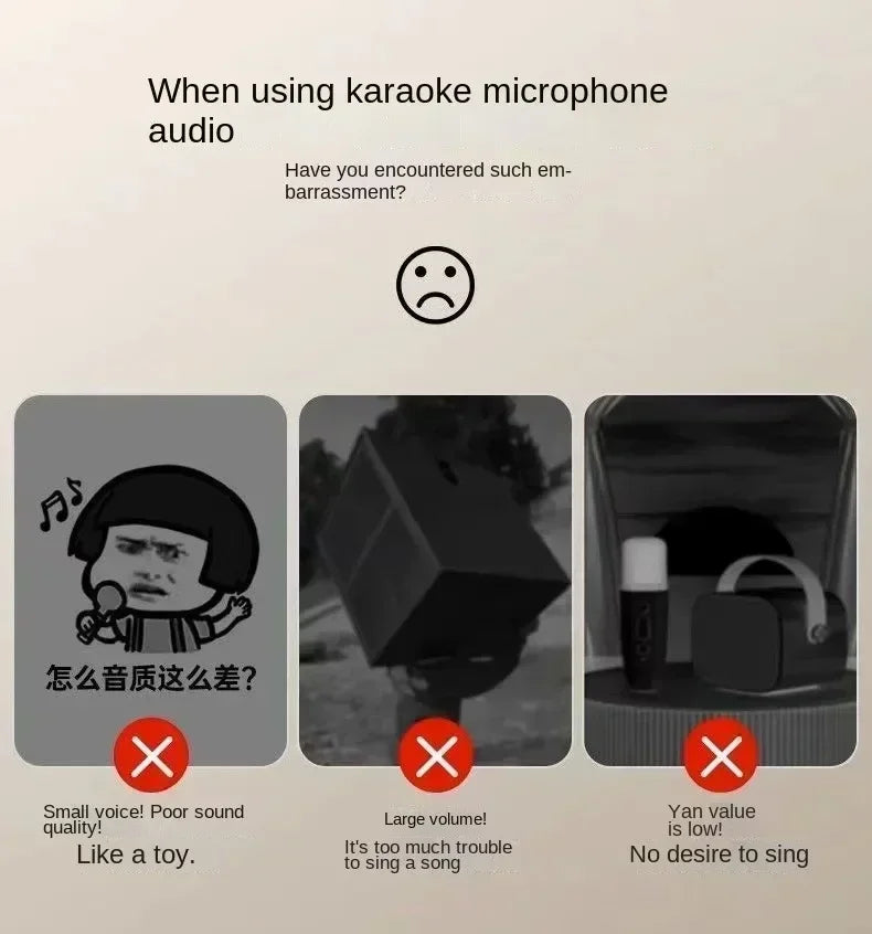 Microphone sound integrated microphone k song wireless Bluetooth family home singing children speaker ktv set mini