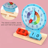 Children Montessori Clock Educational Toys Hour Minute Second Cognition Clock Model Teaching Aids Time Learning For Kindergarten