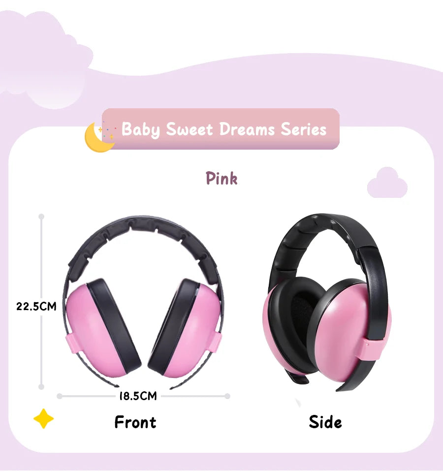 Baby Ear Protection for Babies and Toddlers Noise Reduction Earmuffs Baby Headphones Against Hearing Damage Improves Sleep