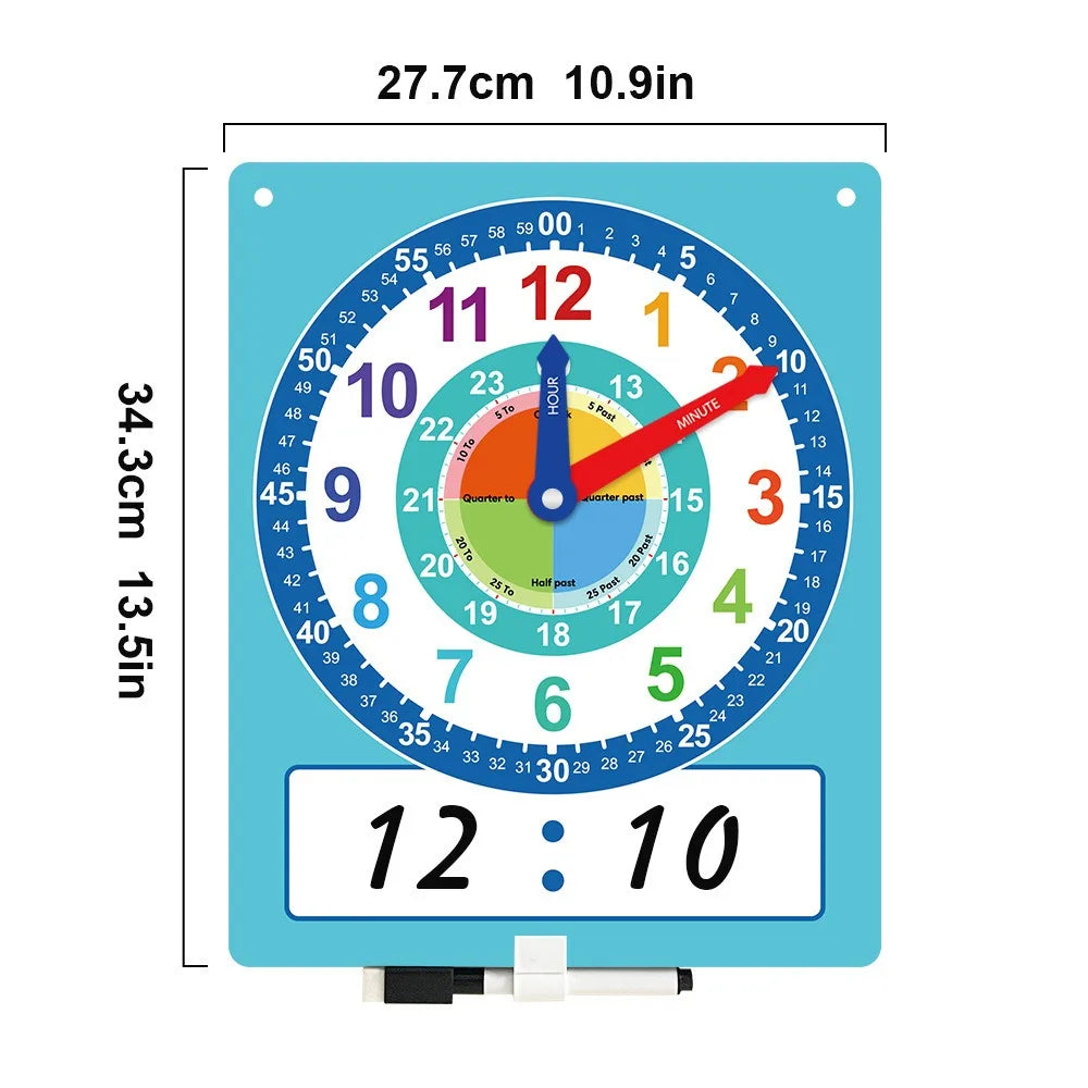 Children's Clock Model Primary School Kids Clock Teaching Time Cognition Learning Tools