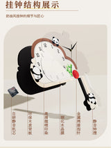 Children Chic Wall Clocks Silent Bedroom Art Cute Wall Clock Electronic Pendulum Pendule Horloge Murale House Decoration