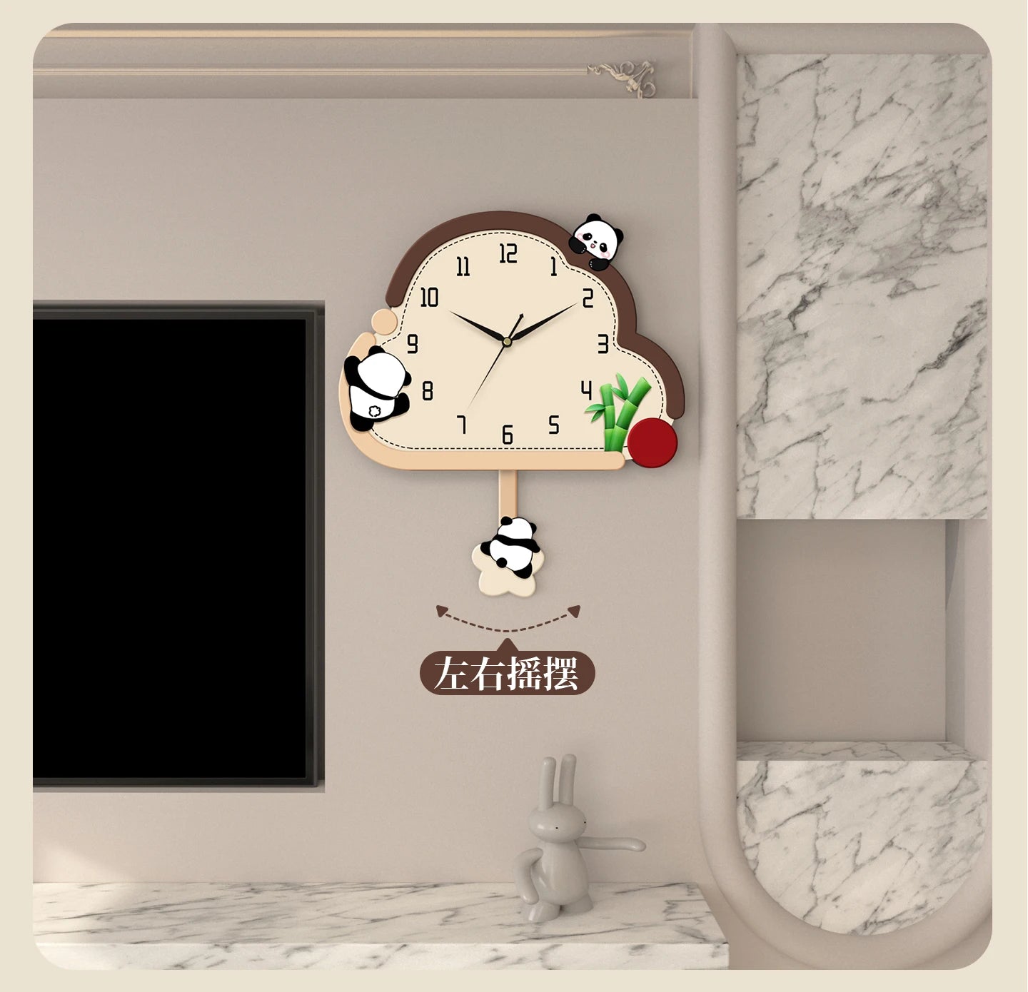 Children Chic Wall Clocks Silent Bedroom Art Cute Wall Clock Electronic Pendulum Pendule Horloge Murale House Decoration