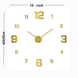 Children's Study Non-Ticking Wall Clock Luxury Silent Battery Operated Round Wall Clock for  Modern Simple Style Home Decor