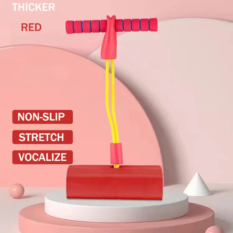 Bouncing Ball With Handle And Pump Balance Platform Bouncy Jump Pogo Ball For Kids Playground Sports Workout Competition Toy