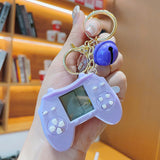 Mini Russian Building Blocks Game, Console Handheld Minicomputer Keychain Nostalgic Creative Puzzle, Old-Fashioned Toy Pendant