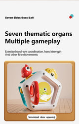 Montessori Sensory Toys Baby Busy Cube Activity Travel Toy Educational Learning Fidget Toys for Fine Motor Skills Children Gift