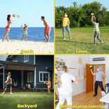 Outdoor Parent-Child Throwing & Catching Ball Game Set - Sports Fitness Hand Grip Ball Racket for Adults & Kids - Fun Toy Gift f