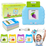Kids Talking Flash Cards Audio Books Flashcards,Spanish Electronic Cognitive Cards Early Education Learn Words Study Toys Game