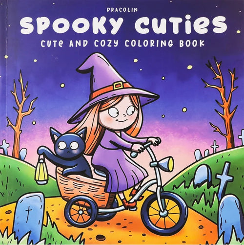 Halloween Coloring Book COZY FRIENDS Coloring Book For Adults And