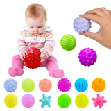 6Pcs Textured Multi Ball Set Develop baby Tactile Senses Toy Baby Touch Hand Ball Toys Children Training Ball Massage Soft Balls