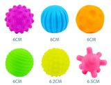 6Pcs Textured Multi Ball Set Develop baby Tactile Senses Toy Baby Touch Hand Ball Toys Children Training Ball Massage Soft Balls