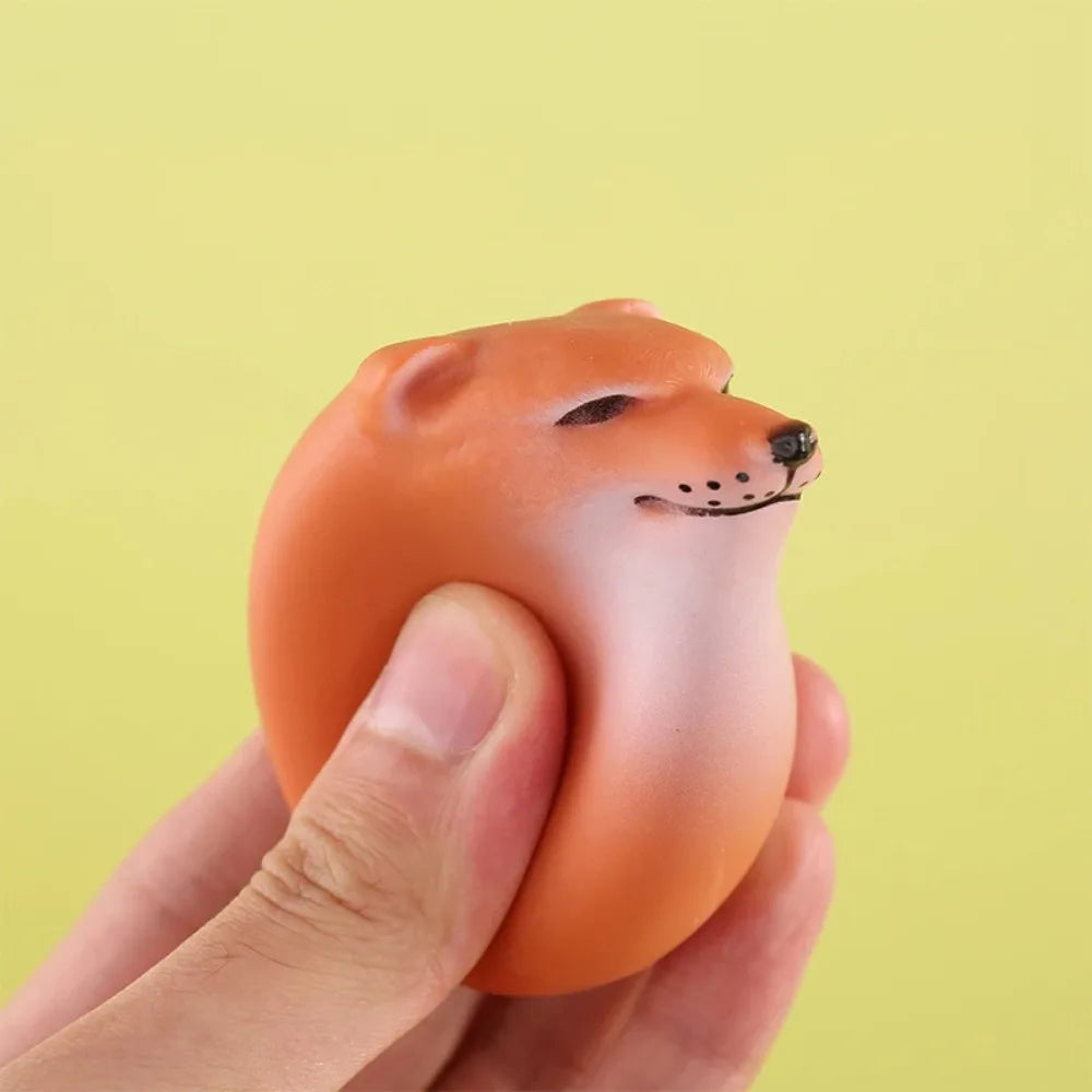 Fun Shibako Dog Egg Squishy Fidget Toy Realistic Egg Shape Desk Decor Shiba Inu Dog & Egg Union PU Slow Rebound Sensory Toy