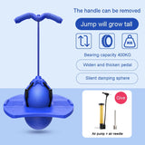 Bouncing Ball With Handle And Pump Balance Platform Bouncy Jump Pogo Ball For Kids Playground Sports Workout Competition Toy