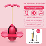 Bouncing Ball With Handle And Pump Balance Platform Bouncy Jump Pogo Ball For Kids Playground Sports Workout Competition Toy