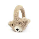 Kids Bear Fuzzy Ear Muffs | Winter Cozy Warm Earmuffs for Girls & Boys | Cold Weather Ear Warmer
