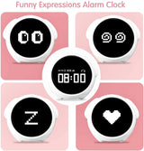 Child Alarm clock Digital Emotion Table Clock WIth Light Cute Cartoon Alarm Clock For Kids