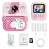 Kids Camera Instant Print Bluetooth Connection Photo 1080P HD Toddler Camera for Girls Boys 3-12 Age Birthday Christmas Gifts