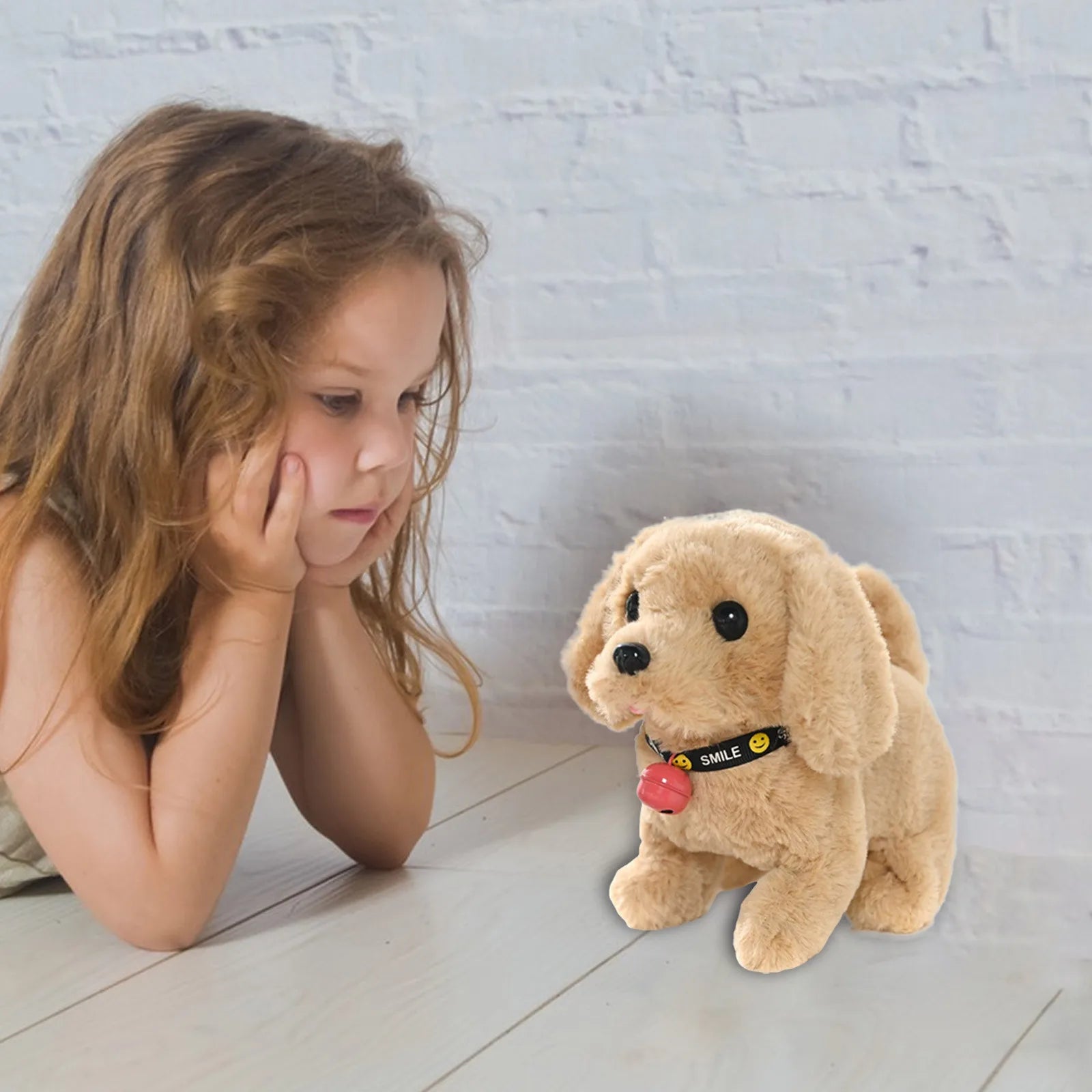 Baby Soft with Music h Electronic Interactive Puppy Walking Barking Tail Wagging Stretching Companion Animal Suitable For