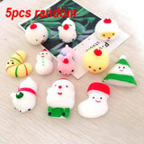 50-5PCS Kawaii Squishies Mochi Anima Squishy Toys For Kids Antistress Ball Squeeze Party Favors Stress Relief Toys For Birthday