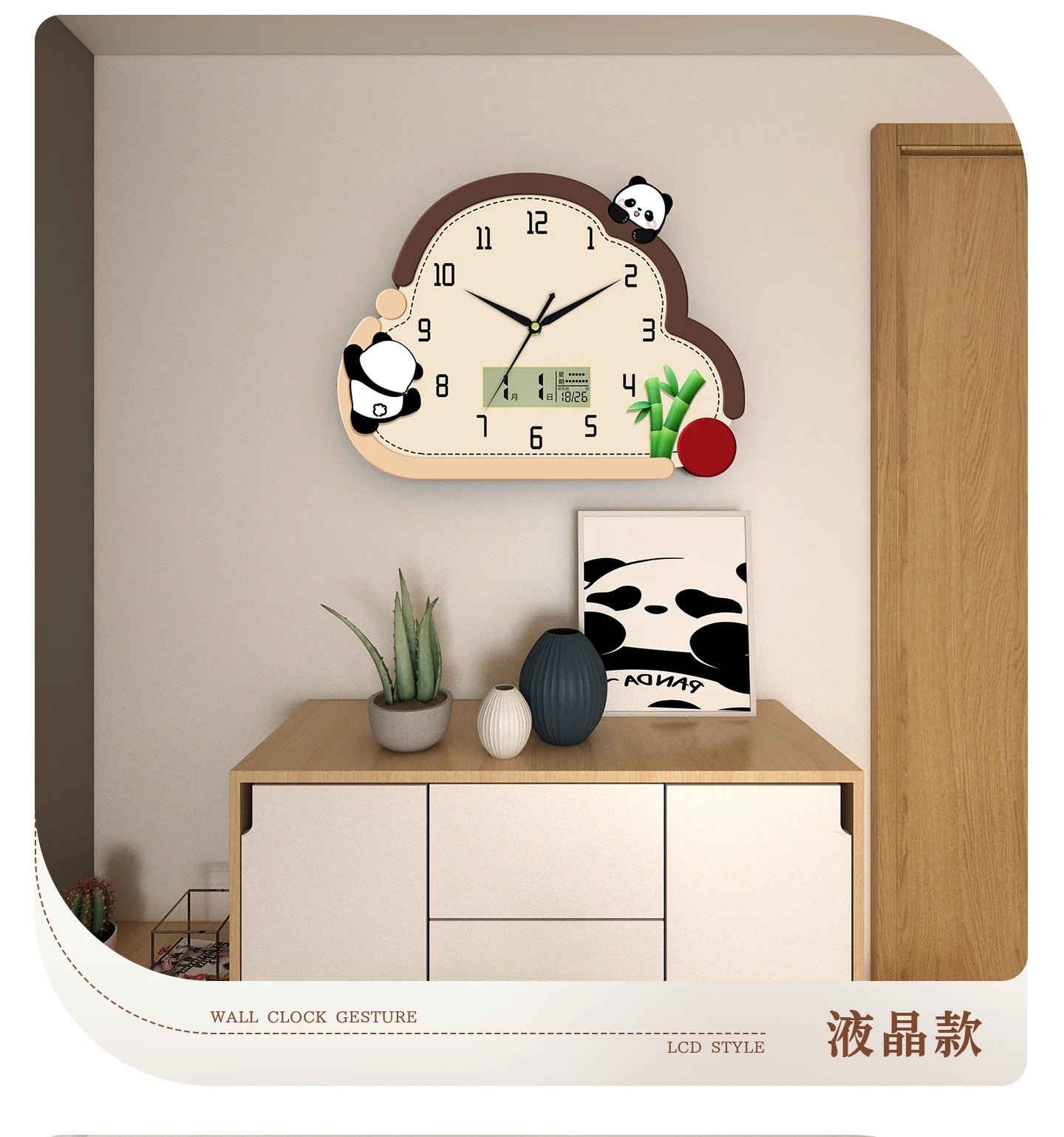 Children Chic Wall Clocks Silent Bedroom Art Cute Wall Clock Electronic Pendulum Pendule Horloge Murale House Decoration