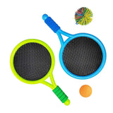 Comfortable Handle Badminton Rackets Set Portable Anti-slip Plastic Rackets with Ball Easy To Grip Shuttlecocks