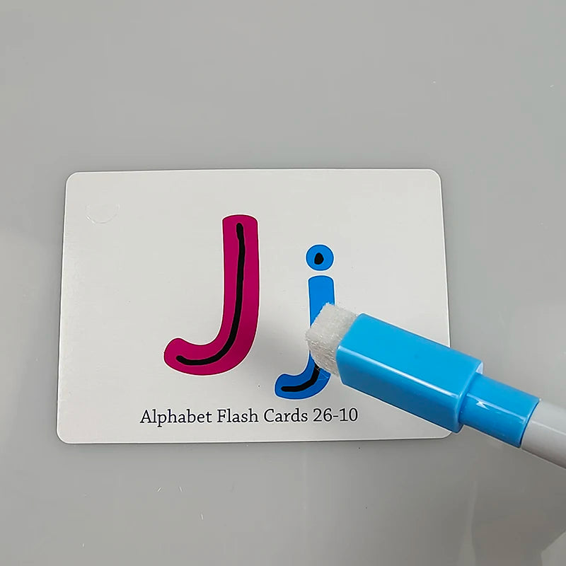 Flash Cards Alphabet Double Sided Flash Cards Toddlers ABC Letters Learning Toy Educational Preschool Kids Children Flashcards