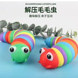 Baby Toy Twisted Caterpillar Infants and Toddlers Colorful Stress Relieving Toys Early Educational Toys Newborn Gift Squishy 1pc