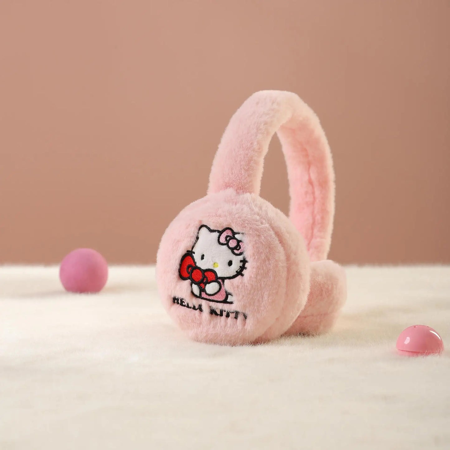 Hello Kitty Kids Earmuffs Girl Baby Cute Cartoon Ear Stuffed Earmuff Warm Winter Warm Windproof Plush Ear Christmas Gifts